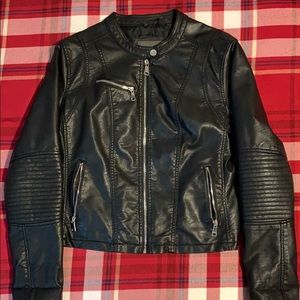 Faux leather jacket
